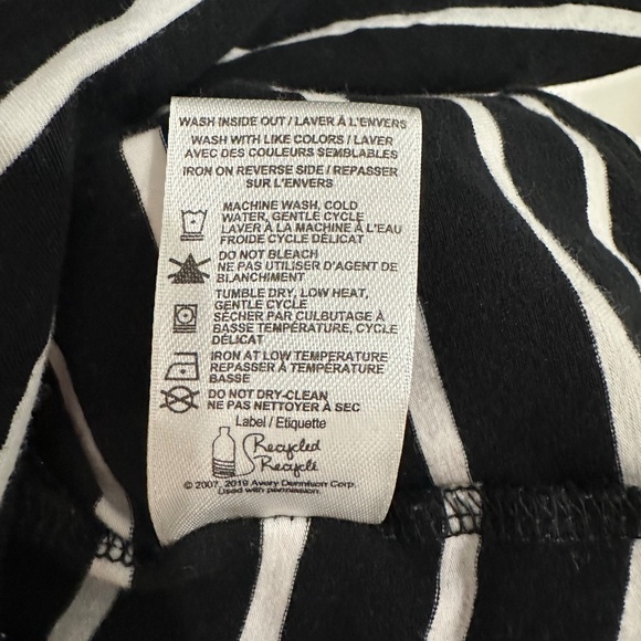 Denver Hayes | Women’s size Large  Long sleeve shirt Black and White Stripe - Picture 5 of 6